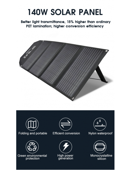Panneaux solaire portable 140 Watt