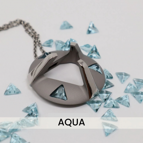 Paire enchevêtrée avec pendentifs en...